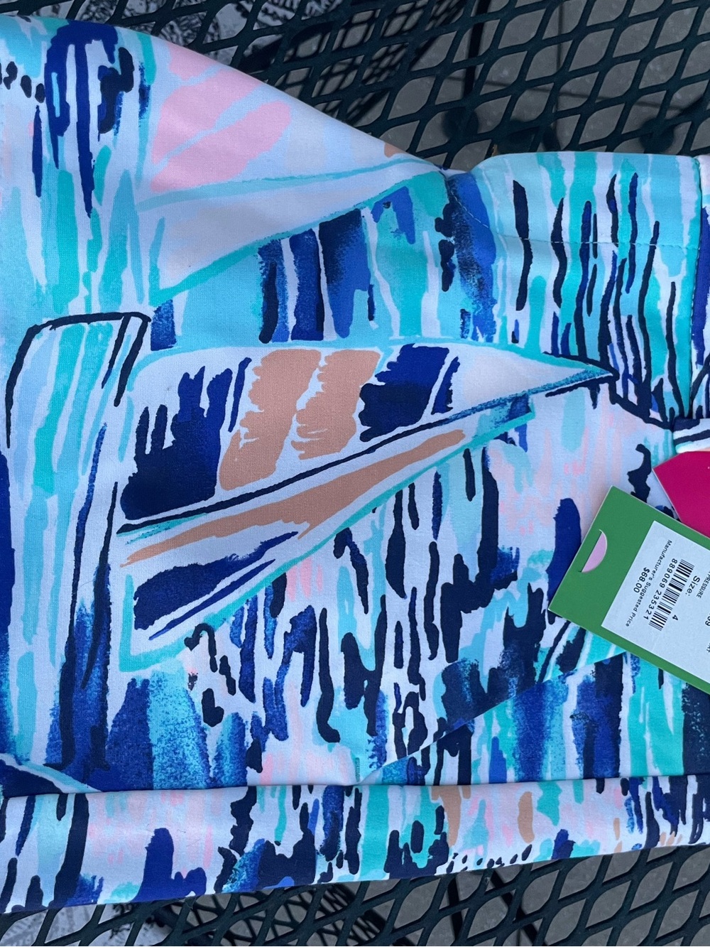 Lilly Pulitzer Tropical Print Shorts in Aqua, Navy, Pink, Tan NWT Size 4